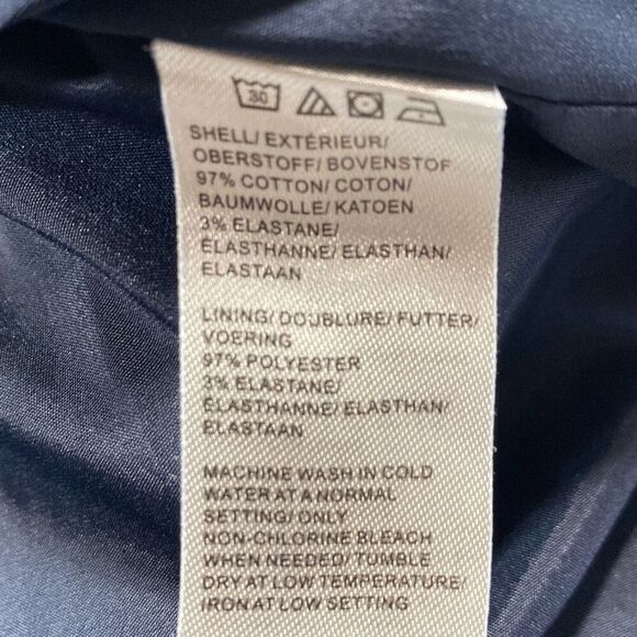 Lord & Taylor Blackwatch Tartan Plaid Cotton Stretch Pencil Skirt Lined Navy Gre - Picture 9 of 10